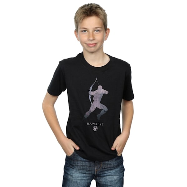 Marvel Boys Hawkeye Silhouette T-Shirt 3-4 år Svart Black 3-4 Years