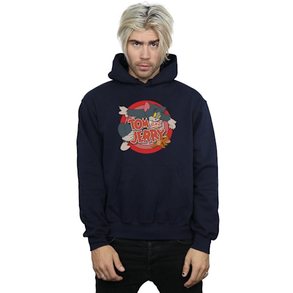 Tom And Jerry Classic Catch Hoodie XXL Marinblå Navy Blue XXL