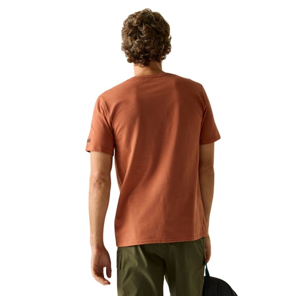 Regatta Herr Cline IX Mountain T-shirt M Tegelröd Brick Red M