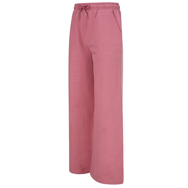 Skinni Fit Dam/Kvinnor Hållbara Joggingbyxor med Vida Ben L Dusky Pink L