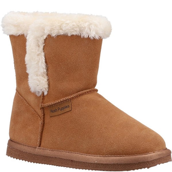 Hush Puppies flickor Ashlynn mocka mockasiner i mocka 13 UK barn Tan 13 UK Child