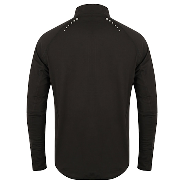 Tombo Herr Quarter Zip Långärmad Topp M Svart Black M