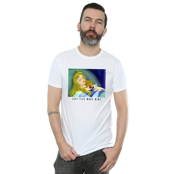 Disney Princess Herr T-shirt Sleeping Beauty Fem Minuter Till White 3XL