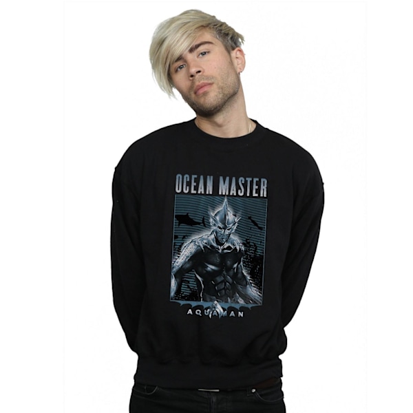 DC Comics Herr Aquaman Ocean Master Sweatshirt M Svart Black M
