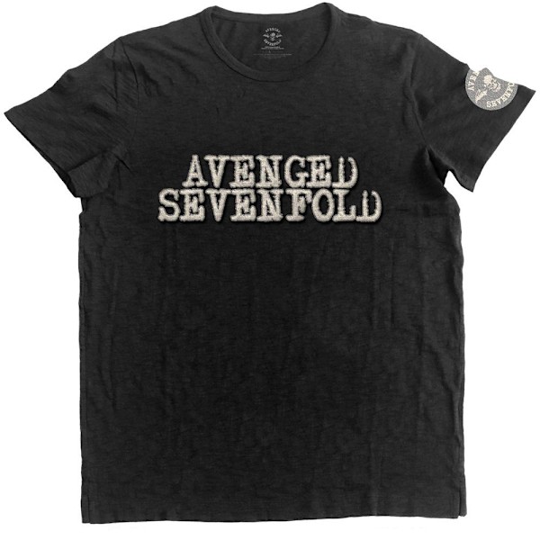 Avenged Sevenfold Unisex Adult Death Bat Bomull Logotyp T-shirt XL Black XL