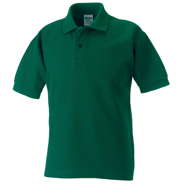 Jerzees Schoolgear Barn 65/35 Pique Polotröja 1-2 Flaska Bottle Green 1-2