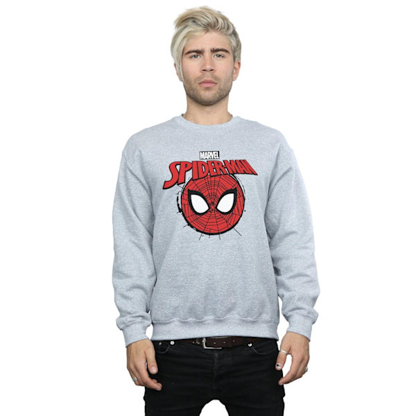 Marvel Herr Spider-Man Logo Head Sweatshirt S Sports Grey Sports Grey S