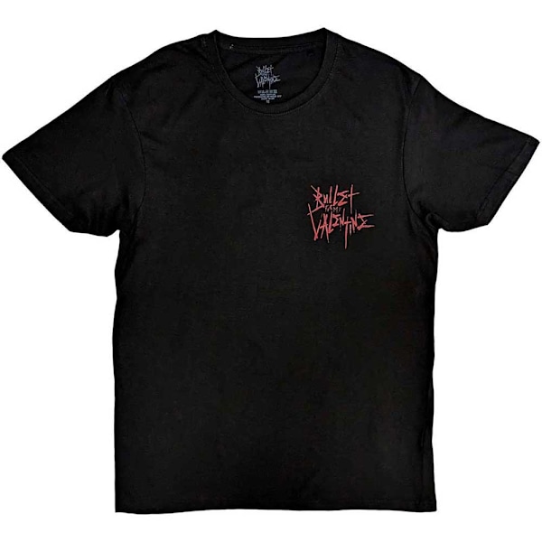 Bullet For My Valentine Unisex Vuxen Omen Blommig Ryggtryck T-S Black XL