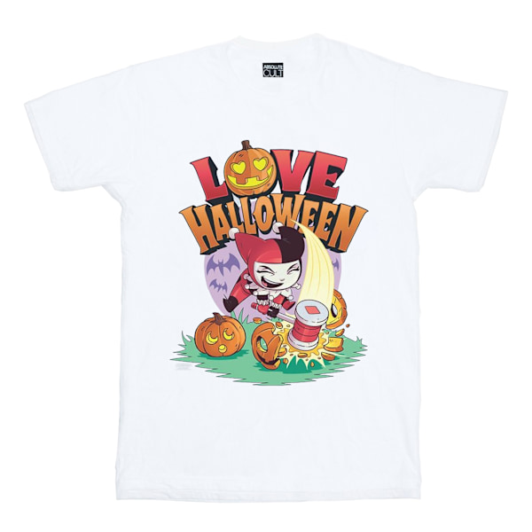 DC Comics Boys Super Friends Harley Quinn Love Halloween T-Shir White 9-11 Years