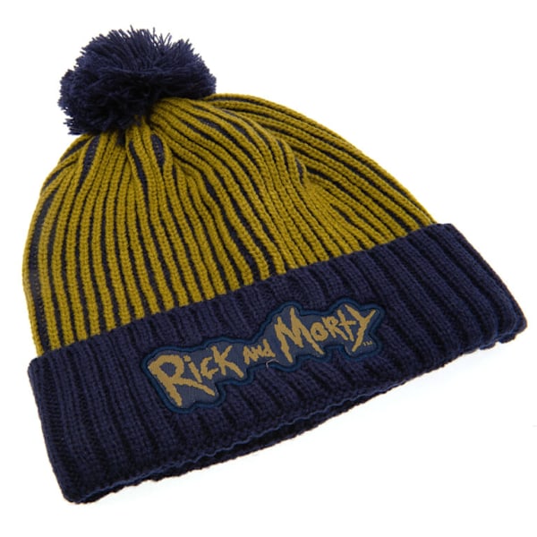 Rick And Morty Tricot Bobble Beanie One Size Blå/Gul Blue/Yellow One Size