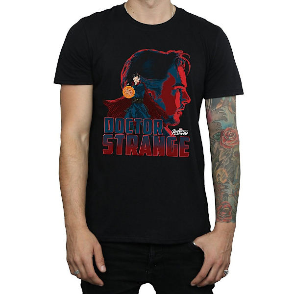 Avengers Infinity War Herr Doctor Strange Bomull T-shirt XXL Svart Black XXL