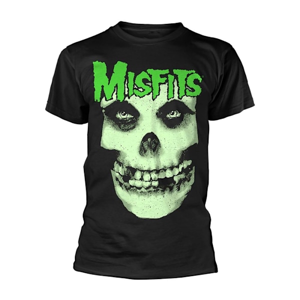 Misfits Unisex Adult Glow Jurek Skull T-Shirt L Svart Black L