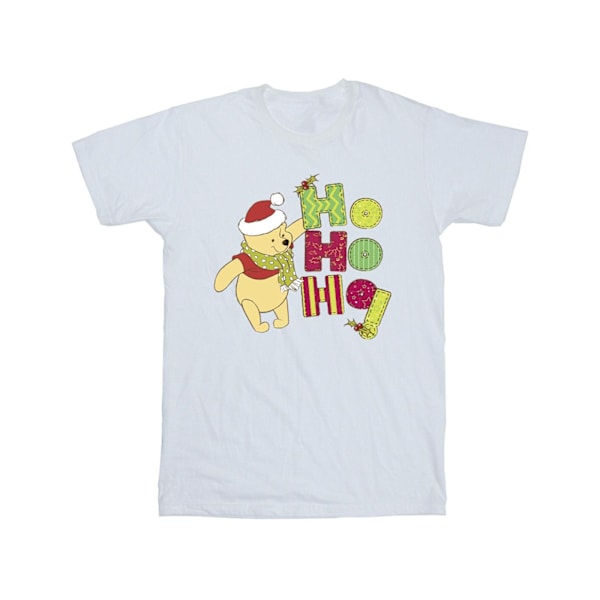 Disney Herr Winnie The Pooh Ho Ho Ho Scarf T-Shirt S Vit White S