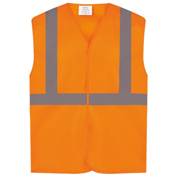 Yoko Unisex Hi-Vis Rail Väst L Orange Orange L