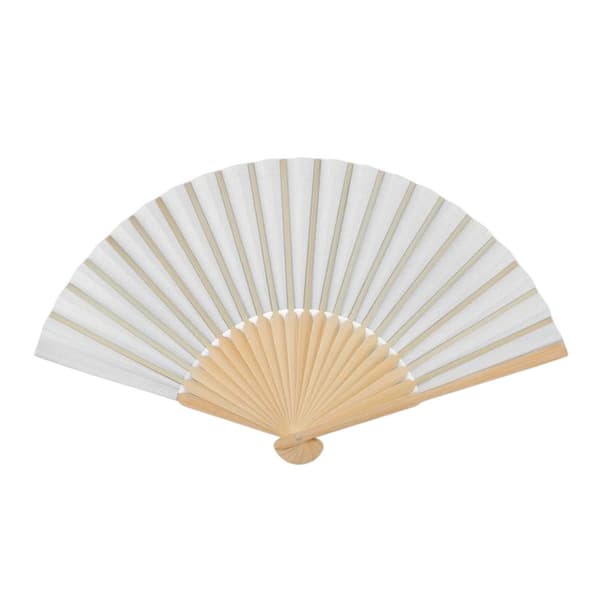 MidOcean Fanny Handhållen Fläkt i Bambu One Size Vit White One Size