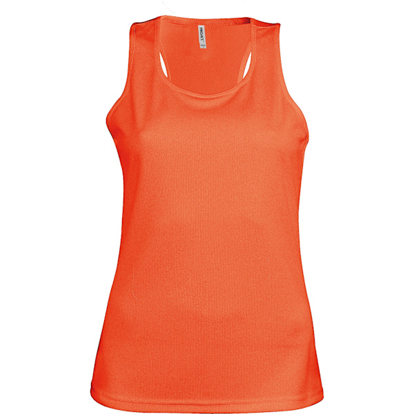 Kariban Proact Dam/Dam Sleeveless Sports / Träningsväst Fluorescent Orange XL