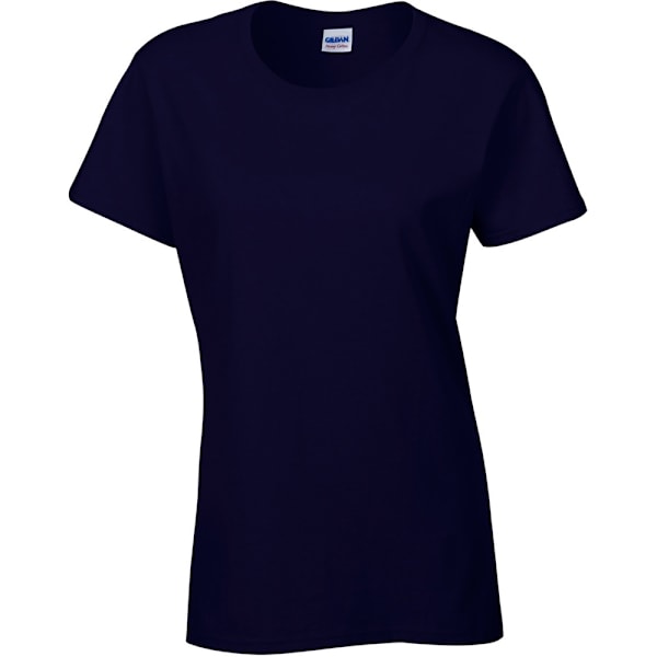 Gildan Dam/Kvinnors T-shirt med kort ärm i tung bomull, Missy Fit Navy S