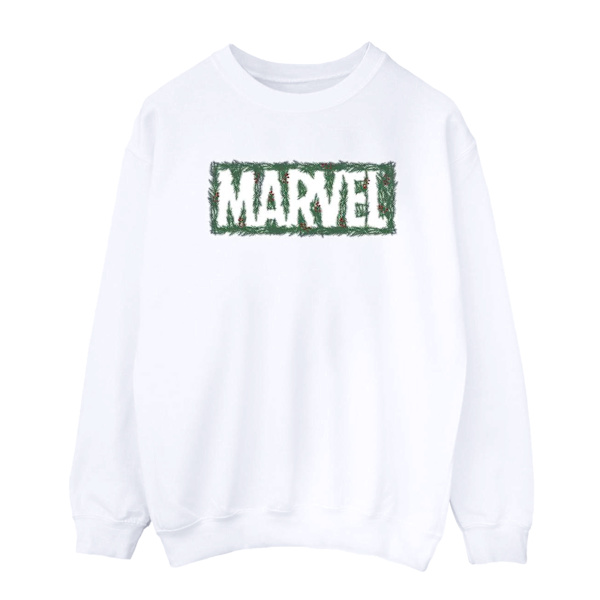 Marvel Dam/Kvinnor Holly Logo Sweatshirt 5XL Vit White 5XL