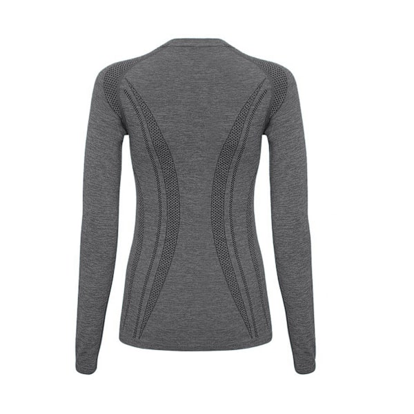 TriDri Dam/Kvinnor Sömlös 3D Passform Multi Sport Prestanda Långärmad Topp Charcoal S