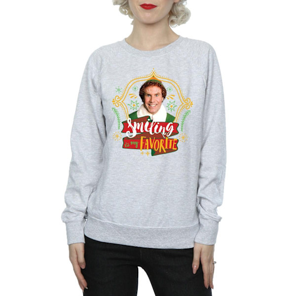 Elf Dam/Damer Buddy Leende Sweatshirt M Sports Grey Sports Grey M