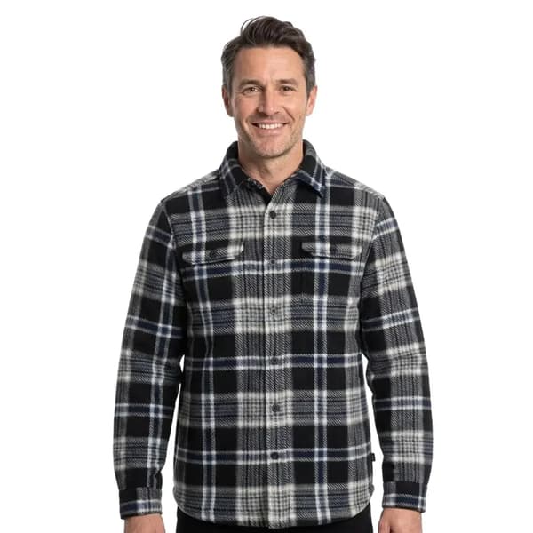 Trespass Herr Checkley Rutig Microfleece Skjorta S Svart Black S