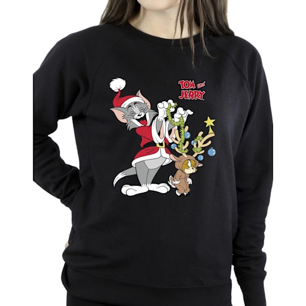 Tom & Jerry Dam/Damjul Jul Ren Sweatshirt 4XL Svart Black 4XL