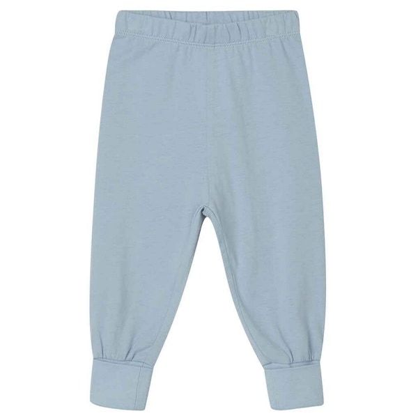 Babybugz Baby Shoulder Poppers Lång Pyjamas Set 6-12 Månader Dammig Blå Dusty Blue 6-12 Months