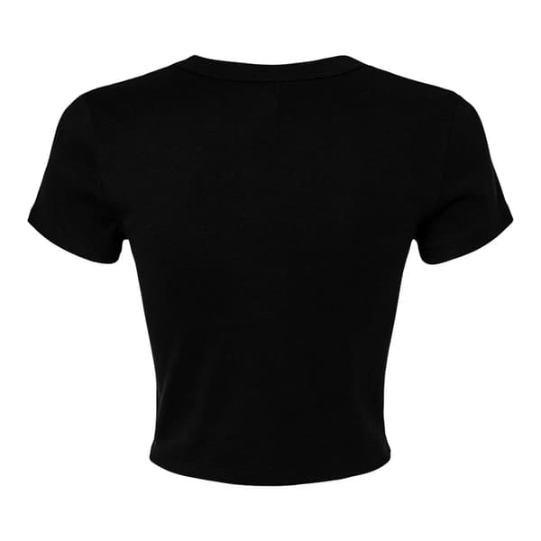 Bella + Canvas Dam/Dam Crop Top XL Enfärgad Svart Blandning Solid Black Blend XL