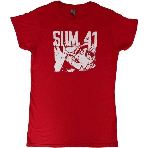 Sum 41 Dam/Ladies Embrace Cotton T-Shirt L Röd Red L