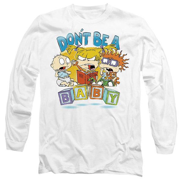 Rugrats Unisex Vuxen Don´t Be A Baby Blocks T-Shirt L Vit White L