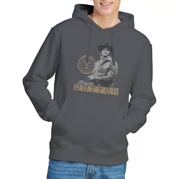 Yellowstone Herr Kayce Dutton Hoodie M Kolgrå Charcoal M