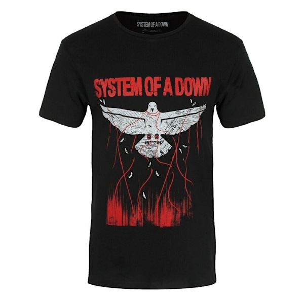 System Of A Down Unisex Dove Overcome T-shirt XXL Svart Black XXL