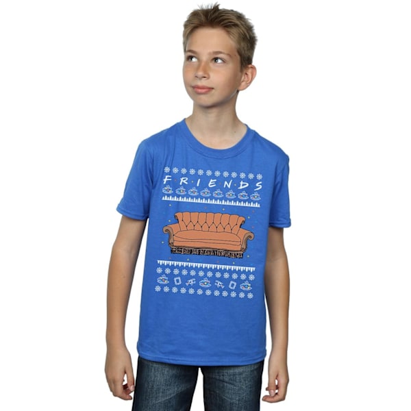 Friends Boys Fair Isle Couch T-Shirt 5-6 år Kungligt Blå Royal Blue 5-6 Years