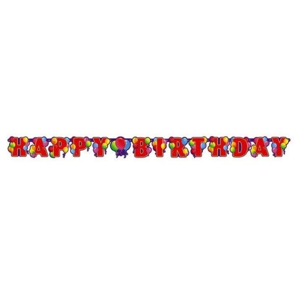 Amscan Balloons Grattis på födelsedagen Banner One Size Röd/Flerfärgad Red/Multicoloured One Size