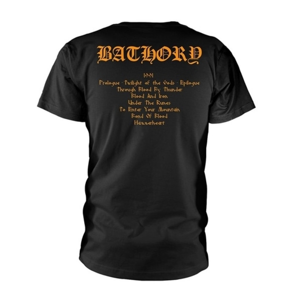 Bathory Unisex Adult Twilight Of The Gods Back Print T-Shirt XX Black XXL