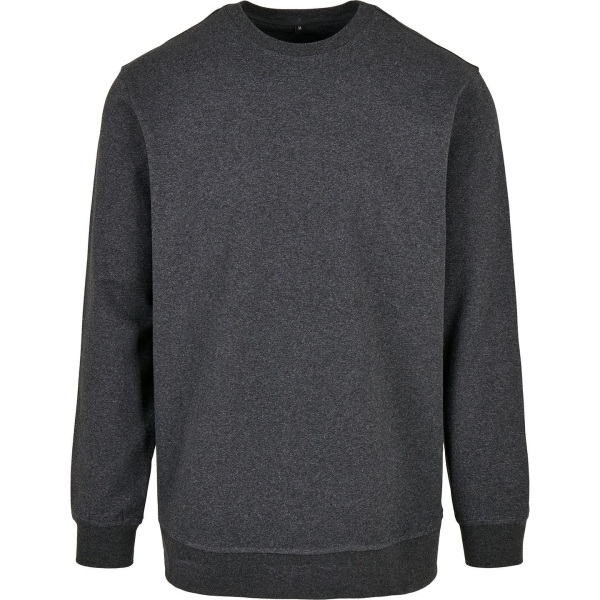 Bygg ditt varumärke Herr Basic Crew Neck Sweatshirt S Charcoal Charcoal S