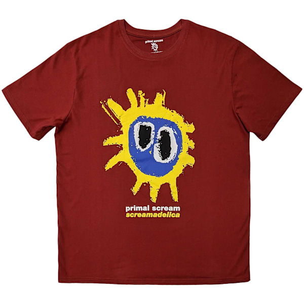 Primal Scream Unisex Adult Screamadelica T-Shirt XS Röd Red XS