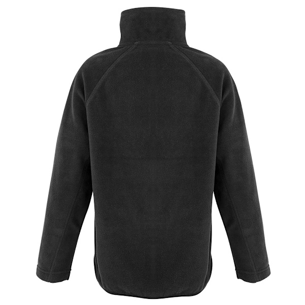 Result Äkta Återvunnen Barn/Barn Mikro Dragkedja Hals Fleece 4- Black 4-6 Years