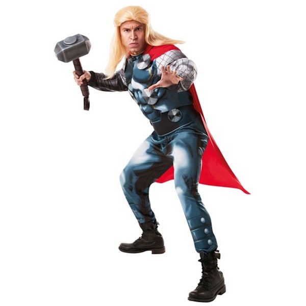 Thor Deluxe Herrkostym Standard Blå/Röd Blue/Red Standard