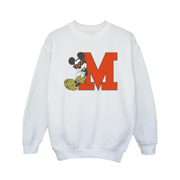 Disney Girls Mickey Mouse Leopard Byxor Sweatshirt 3-4 År White 3-4 Years