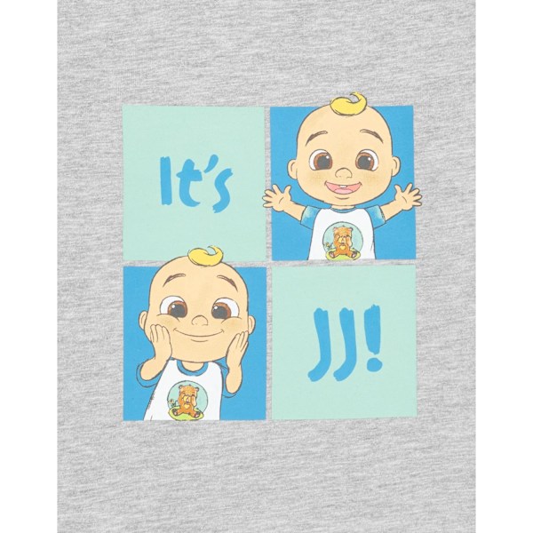 Cocomelon Pojkar Baby JJ Långärmad T-shirt 12-18 Månader Grå Grey 12-18 Months