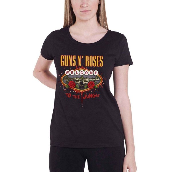 Guns N Roses Dam/Dam Välkommen till Jungle T-Shirt M Blac Black M