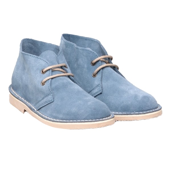 Roamers Dam/Dam Real Suede Ofodrade Ökenkängor 7 UK Deni Denim Blue 7 UK