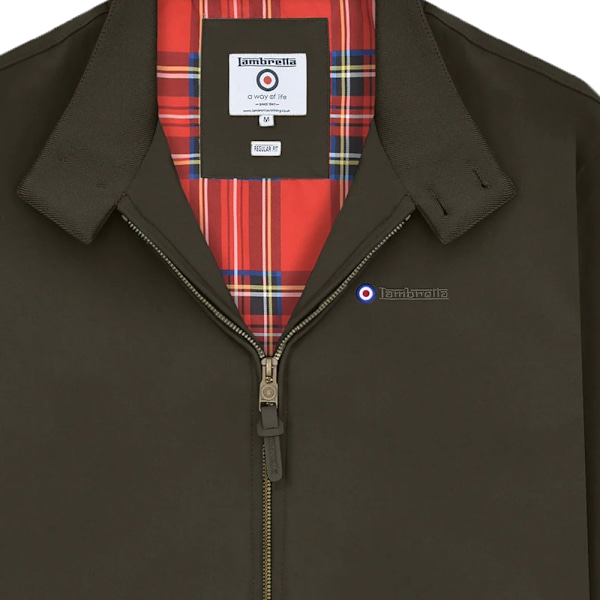 Lambretta Herr Duschresistent Harringtonjacka L Khakibrun Khaki Brown L