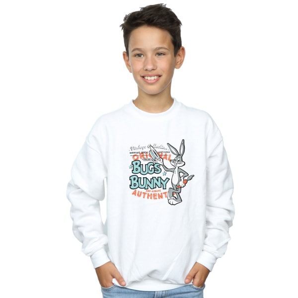Looney Tunes Boys Vintage Bugs Bunny Sweatshirt 7-8 år Vit White 7-8 Years