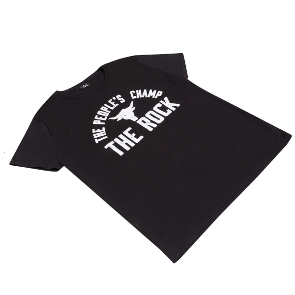 WWE Childrens/Kids People´s Champ The Rock T-shirt 7-8 år Bl Black/White 7-8 Years