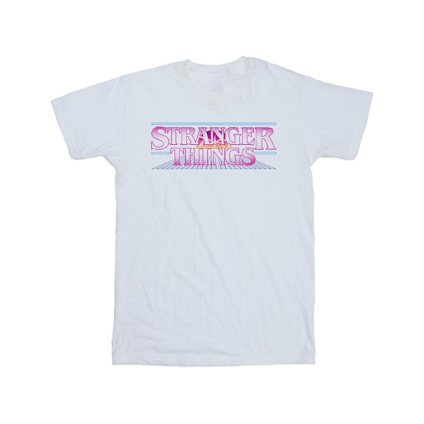 Netflix Stranger Things Retro Title T-shirt S Vit White S