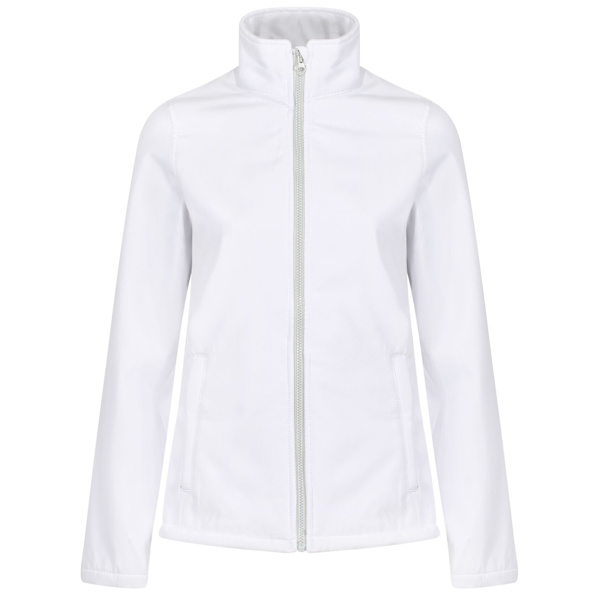 Regatta Womens/Ladies Ablaze Printable Soft Shell Jacket 16 UK White/Light Steel 16 UK