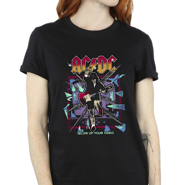 ACDC Dam/Damer Blow Up Your Video Jump Bomull Boyfriend T-S Black XXL