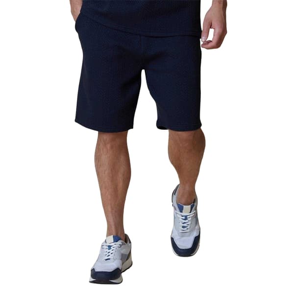 Threadbare Herr Mitch Texturerade Shorts 38R Marinblå Navy 38R